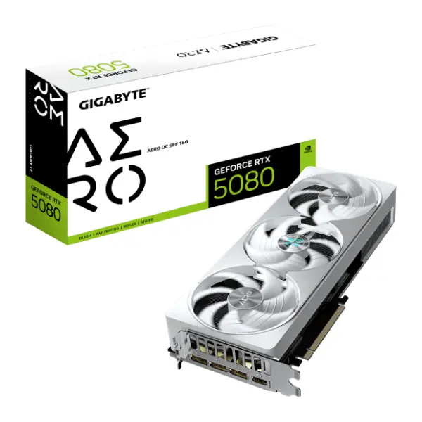 GIGABYTE nVidia GeForce RTX 5080 AERO OC SFF 16GB GDDR7 256-bit grafička kartica 0