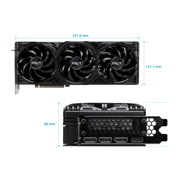PALIT nVidia GeForce RTX 5080 GamingPro 16GB GDDR7 256-bit grafička kartica 9