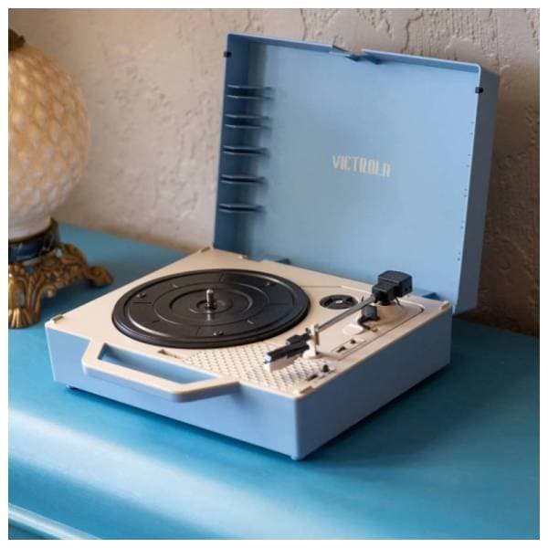 VICTROLA VSC-725SB-LB Re-Spin Light Blue gramofon 9