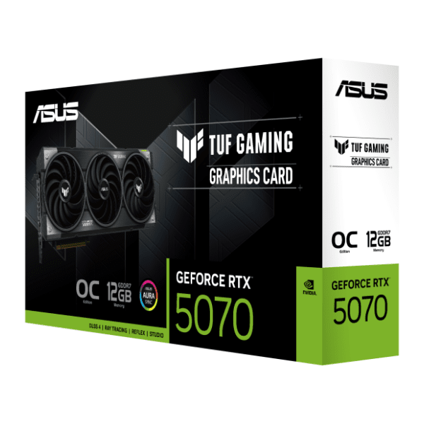 ASUS nVidia GeForce RTX 5070 TUF Gaming OC Edition 12GB GDDR7 192-bit grafička kartica 10