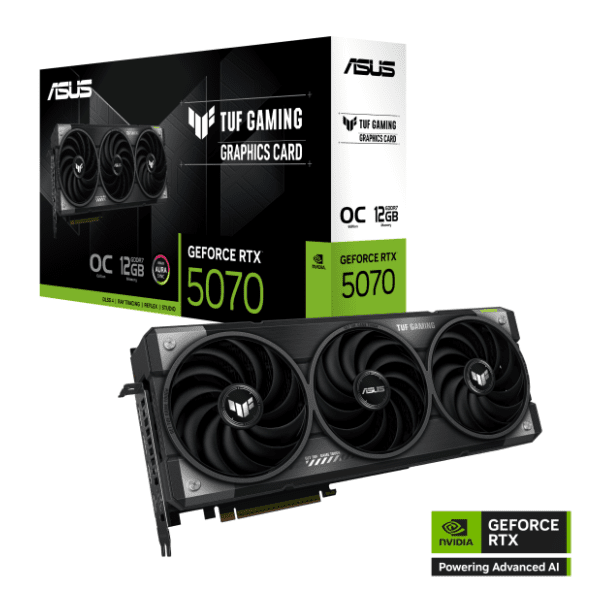 ASUS nVidia GeForce RTX 5070 TUF Gaming OC Edition 12GB GDDR7 192-bit grafička kartica 11