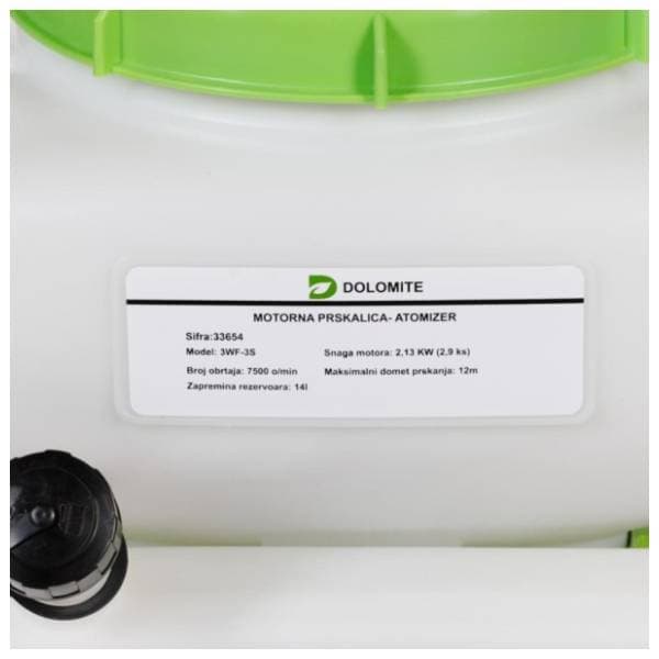 DOLOMITE 14l motorna leđna prskalica 3