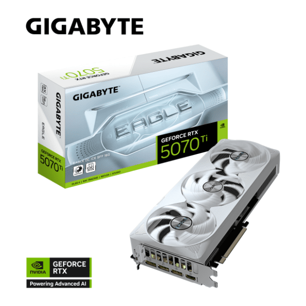 GIGABYTE nVidia GeForce RTX 5070 Ti EAGLE OC ICE SFF 16GB GDDR7 256-bit grafička kartica 10