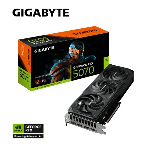 GIGABYTE nVidia GeForce RTX 5070 WINDFORCE OC SFF 12GB GDDR7 192-bit grafička kartica 10