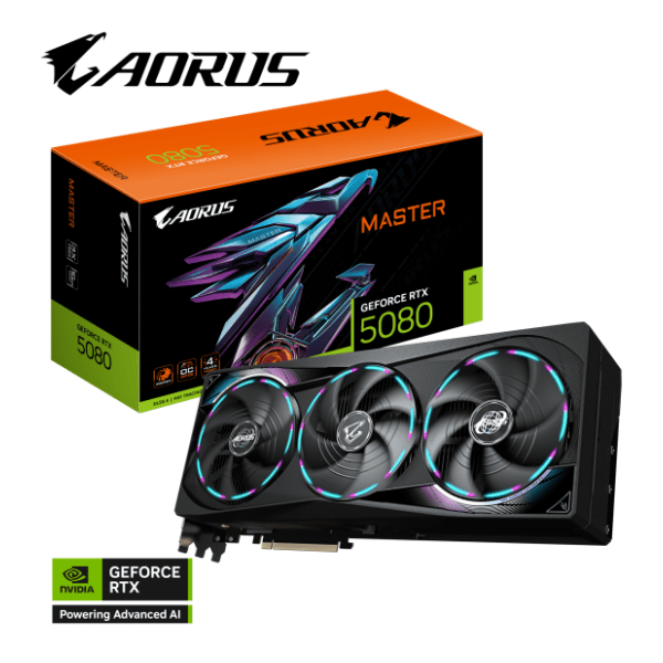 GIGABYTE nVidia GeForce RTX 5080 AORUS MASTER 16GB GDDR7 256-bit grafička kartica 10