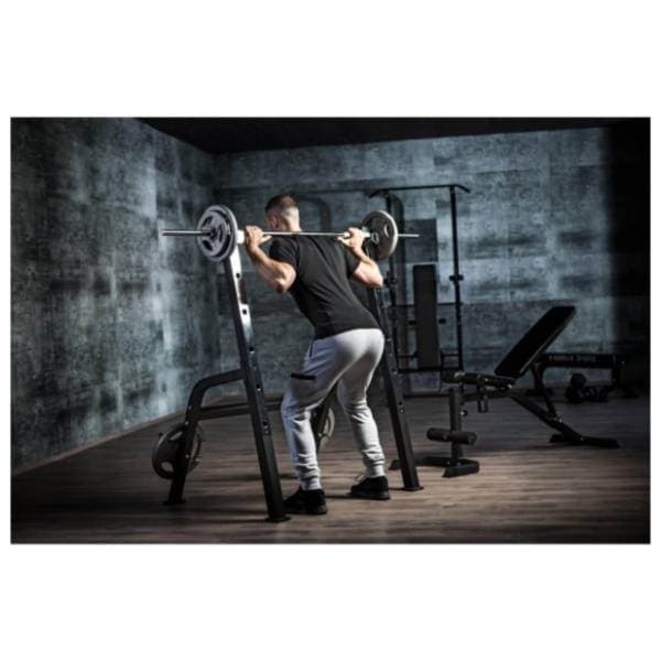 GORILLA SPORTS Benč klupa sa stalkom za šipku 5