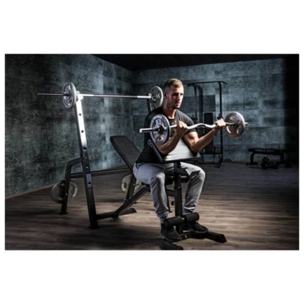 GORILLA SPORTS Benč klupa sa stalkom za šipku 7