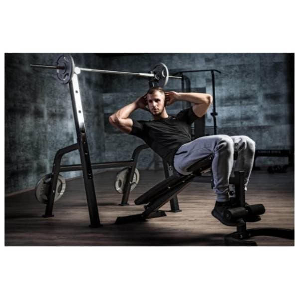 GORILLA SPORTS Benč klupa sa stalkom za šipku 8