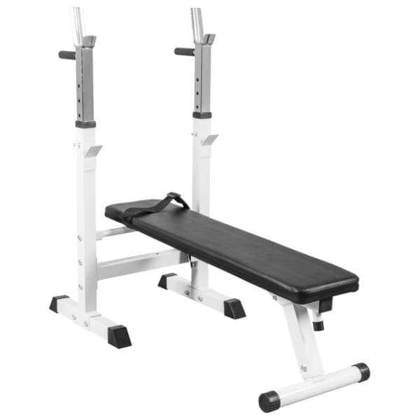 GORILLA SPORTS Ravna benč klupa sa stalkom za šipku 0
