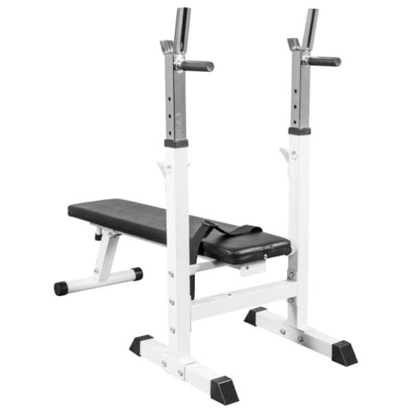 GORILLA SPORTS Ravna benč klupa sa stalkom za šipku 1