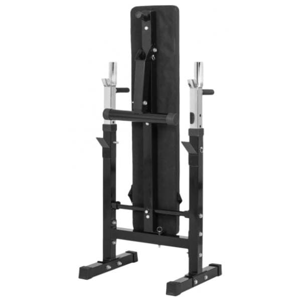 GORILLA SPORTS Ravna podesiva benč klupa sa stalkom za šipku 4