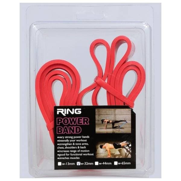 RING RX CE6501-32 crvena elastična guma za vežbanje 4