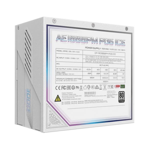 GIGABYTE napajanje Aorus Elite 850W GP-AE850PM PG5 ICE 5