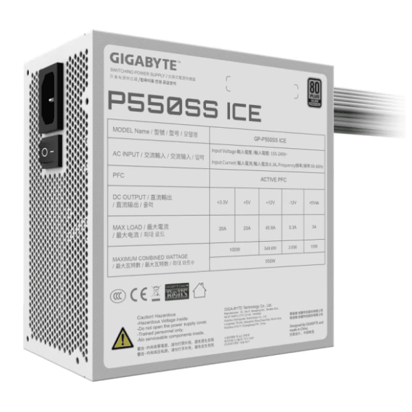 GIGABYTE napajanje GP-P550SS Ice Silver 5