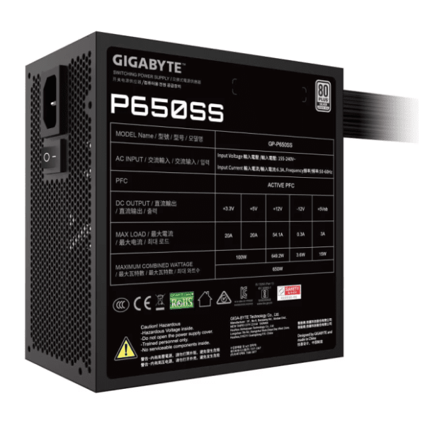 GIGABYTE napajanje GP-P650SS Silver 5