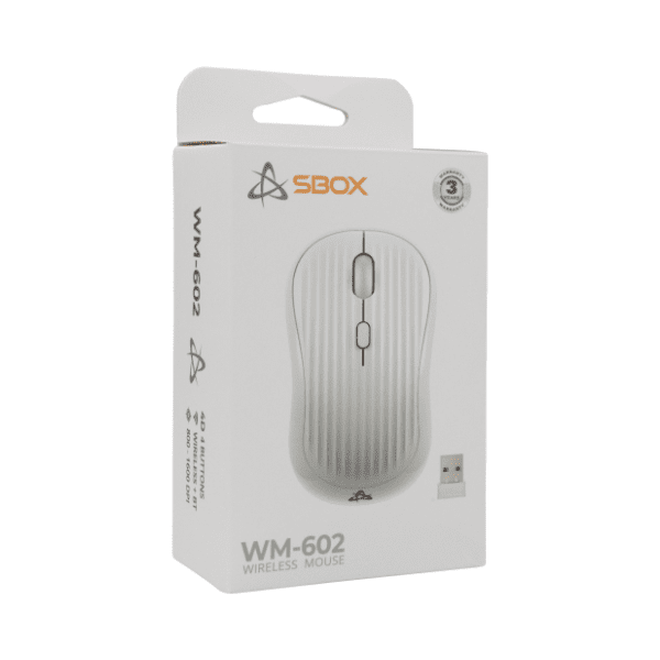 S BOX bežični miš WM-602 beli 3