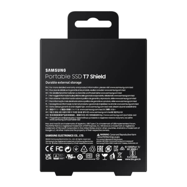 SAMSUNG eksterni SSD 2TB T7 Shield MU-PE2T0R 9