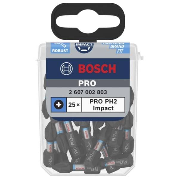 BOSCH Impact PH2 25 mm 2607002803 set bitova 25 kom 0