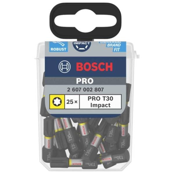 BOSCH PRO Torx Impact bit T30 25mm 2607002807 set bitova 25 kom 0