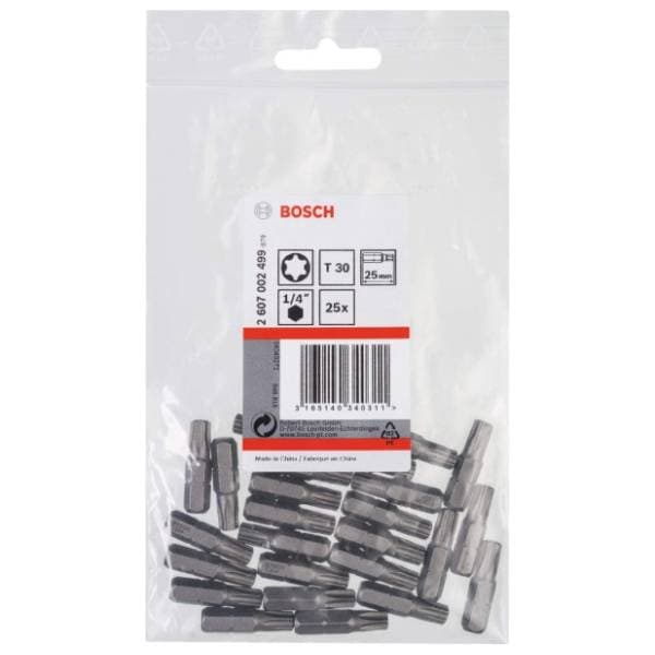 BOSCH Torx T30 25 mm 2607002499 set bitova 25 kom 0