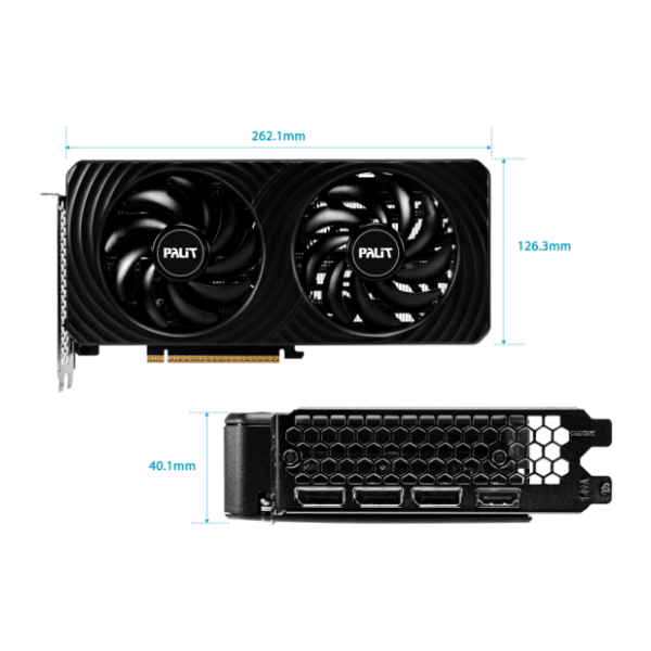 PALIT nVidia GeForce RTX 5060 Ti Dual 8GB GDDR7 128-bit grafička kartica 11