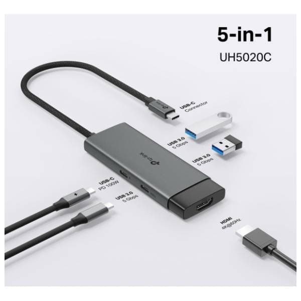 TP-Link USB Hub 5-in-1 UH5020C 3