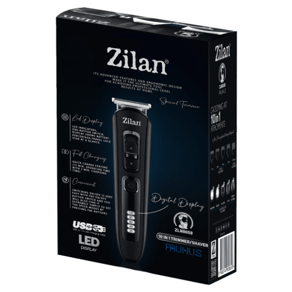 ZILAN trimer za šišanje i brijanje 10u1 Uranus ZLN8658 3
