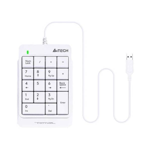A4 TECH numerička tastatura FK13P bela 1