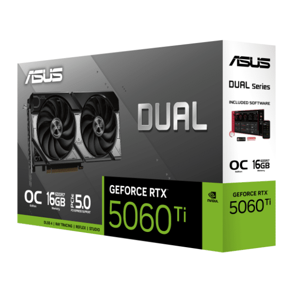 ASUS nVidia GeForce RTX 5060 Ti Dual OC Edition 16GB GDDR7 128-bit grafička kartica 9