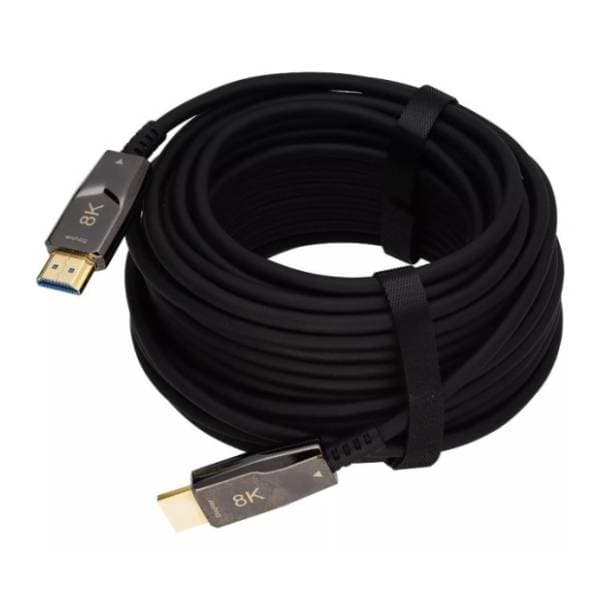 E-GREEN kabl HDMI 2.1 (AOC Optički) 8K/60Hz 48Gbps 100m crni 0
