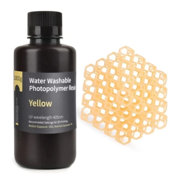 ELEGOO Water Washable 1kg yellow resin za 3D štampač 0