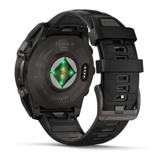 GARMIN Fenix 8 47mm Solar Black Sapphire pametni sat 3