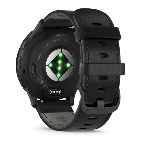 GARMIN Venu 3 Black Leather pametni sat 3