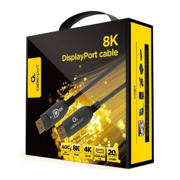 GEMBIRD kabl DisplayPort 1.4 CC-DP8K-AOC-20M (8K@60Hz/4K@120Hz) 20m 2
