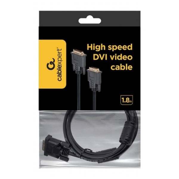 GEMBIRD kabl DVI (CC-DVI2-BK-6) dual link 1.8m 2