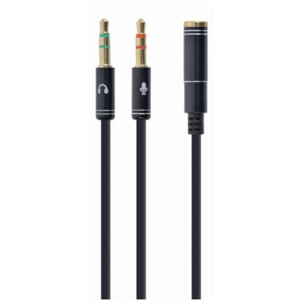 GEMBIRD konverter 3.5mm (ž) na 2x 3.5mm (m) CCA-418M 1