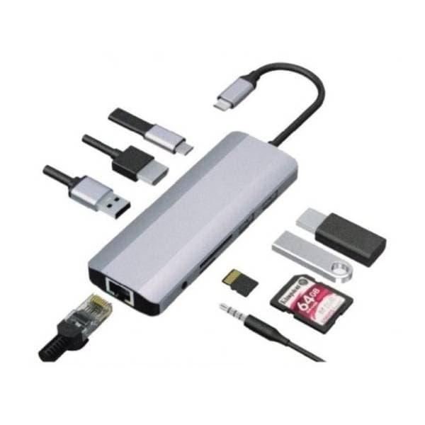 GEMBIRD USB Hub 9-in-1 multi-port adapter (A-CM-COMBO9-03) 0