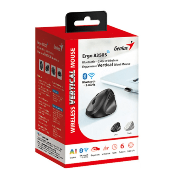 GENIUS vertikalni bežićni miš Ergo 8350S 1