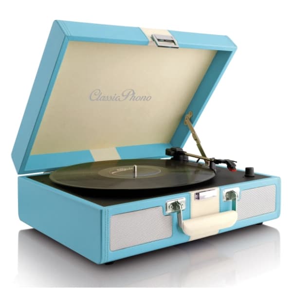 LENCO Classic Phono TT-33 Blue gramofon 1