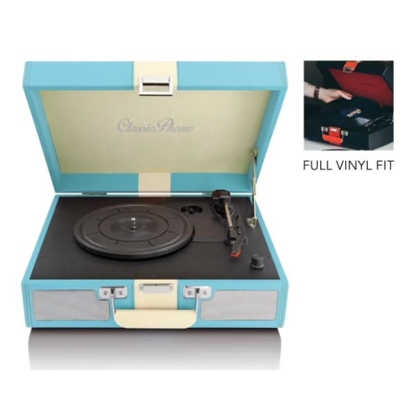 LENCO Classic Phono TT-33 Blue gramofon 2