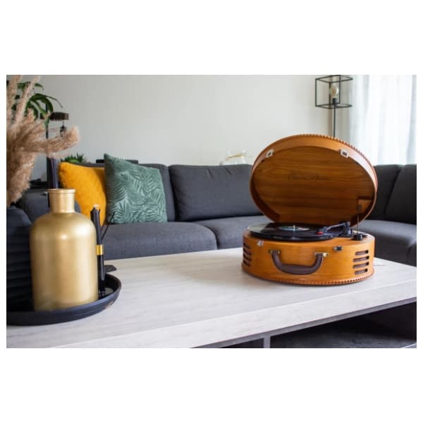 LENCO Classic Phono TT-34 braon gramofon 8