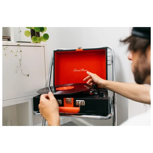 LENCO TT-110BKRD Classic Phono gramofon 7