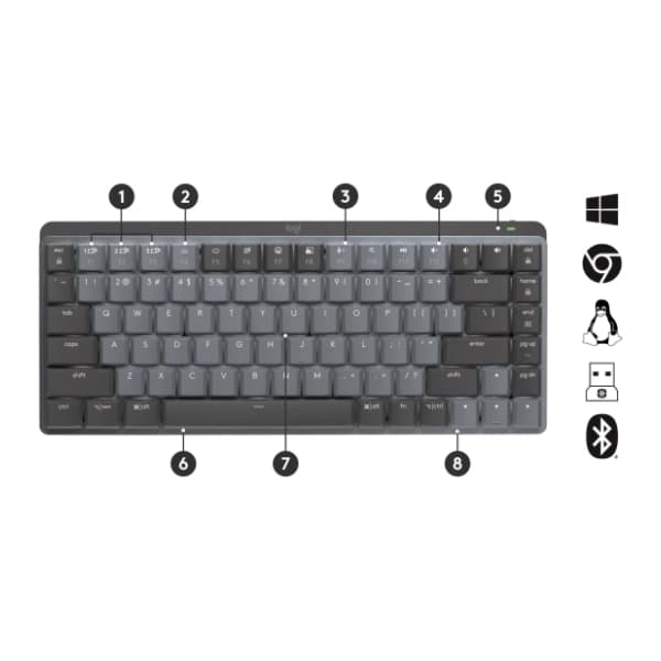 LOGITECH tastatura MX Mechanical Mini Clicky 920-010782 1