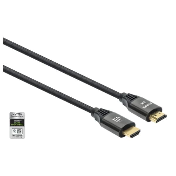 MANHATTAN kabl HDMI 2.1 (355940) 8K/60Hz/48Gbps 2m 2
