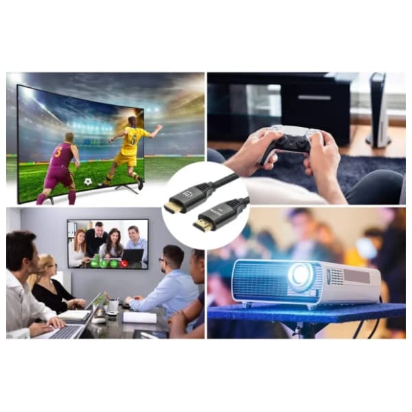 MANHATTAN kabl HDMI 2.1 (355940) 8K/60Hz/48Gbps 2m 4