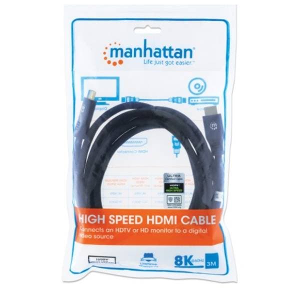 MANHATTAN kabl HDMI 2.1 (355957) 8K/60Hz/48G 3m 4