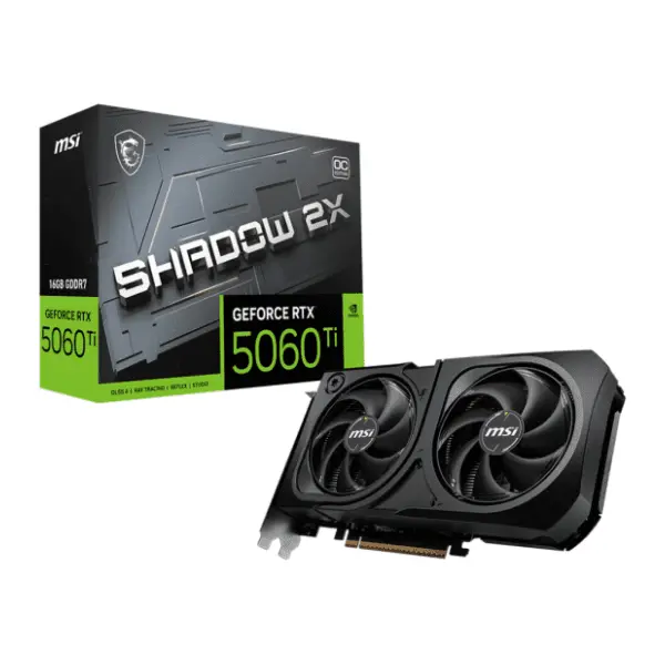 MSI nVidia GeForce RTX 5060 Ti SHADOW 2X OC Plus 16GB GDDR7 128-bit grafička kartica 0