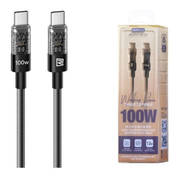 REMAX kabl USB-C Walking RC-C162 100W 1.2m crni 0