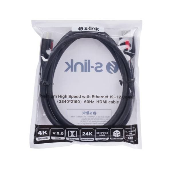 S-LINK kabl HDMI 2.0 (SL-HDM4K011) 4K/60Hz 1.5m 3