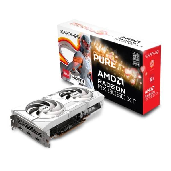 SAPPHIRE AMD Radeon RX 9060 XT PURE Gaming OC 16GB GDDR6 128-bit grafička kartica 0